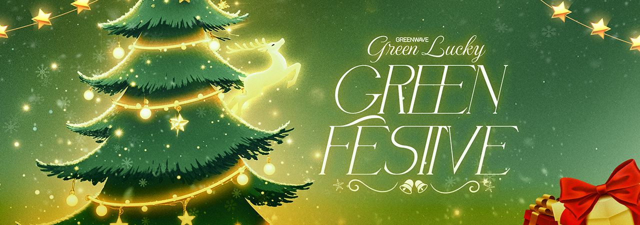 GREEN LUCKY - GREEN FESTIVE